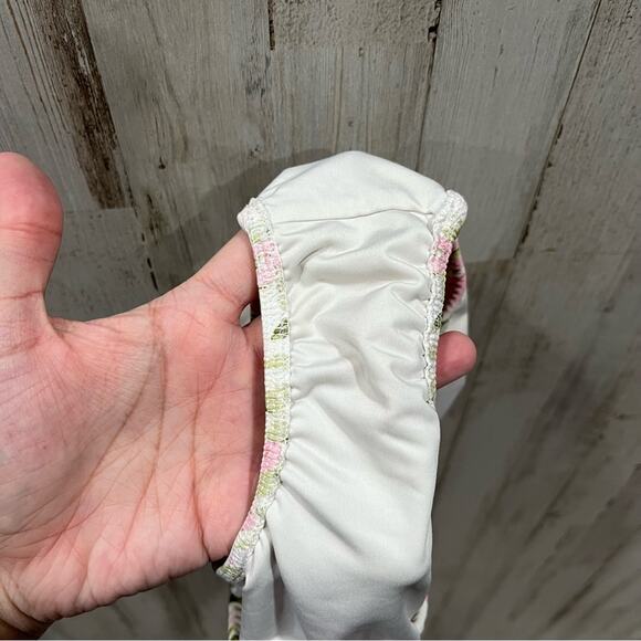 Sweethoney Pink Floral Swimsuit Bathing Suit Bottoms Side Tie - Picture 5 of 7